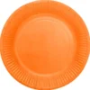 Papperstallrikar Orange 23 cm 16-pack