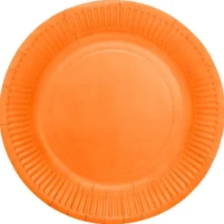Papperstallrikar Orange 23 cm 8-pack