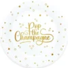 Papperstallrikar Pop the Champagne 8-pack