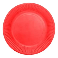 Papperstallrikar Röd 18 cm 8-pack