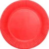Papperstallrikar Röd 23 cm 8-pack