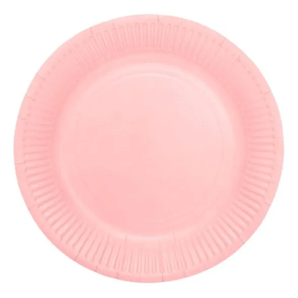 Papperstallrikar Rosa 18 cm 8-pack