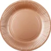 Papperstallrikar Roséguld 23 cm 16-pack