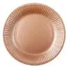 Papperstallrikar Roséguld 18 cm 8-pack