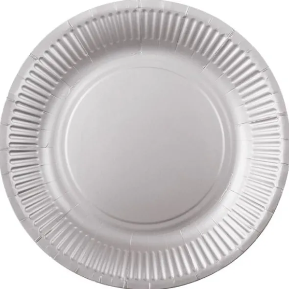 Papperstallrikar Silver 23 cm 8-pack