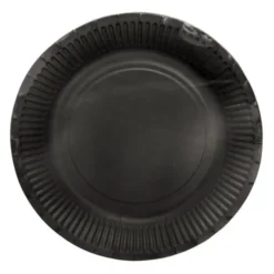 Papperstallrikar Svart 18 cm 8-pack
