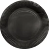 Papperstallrikar Svart 23 cm 8-pack