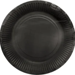 Papperstallrikar Svart 23 cm 8-pack