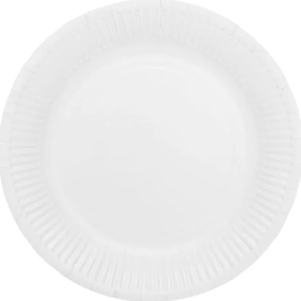 Papperstallrikar Vit 23 cm 8-pack