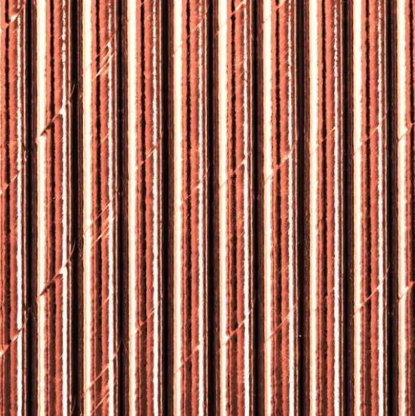 Pappersugrör Roséguld 250-pack
