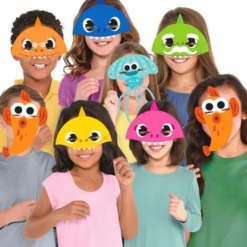 Pappmasker Baby Shark Party