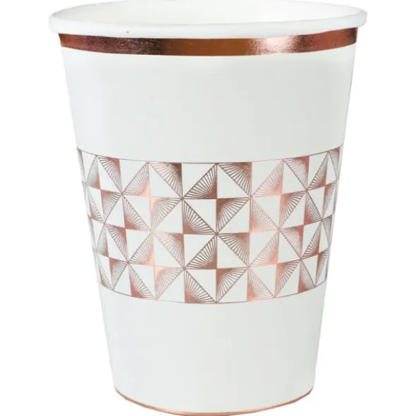 Pappmuggar Art Deco Roseguld