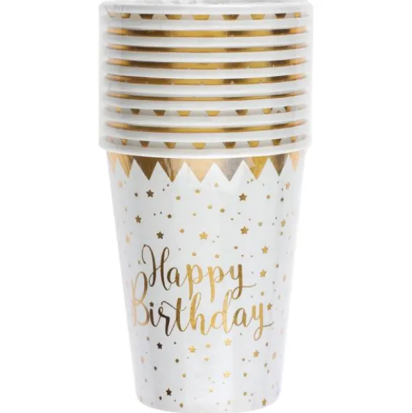 Pappmuggar Happy Birthday Stjärnor