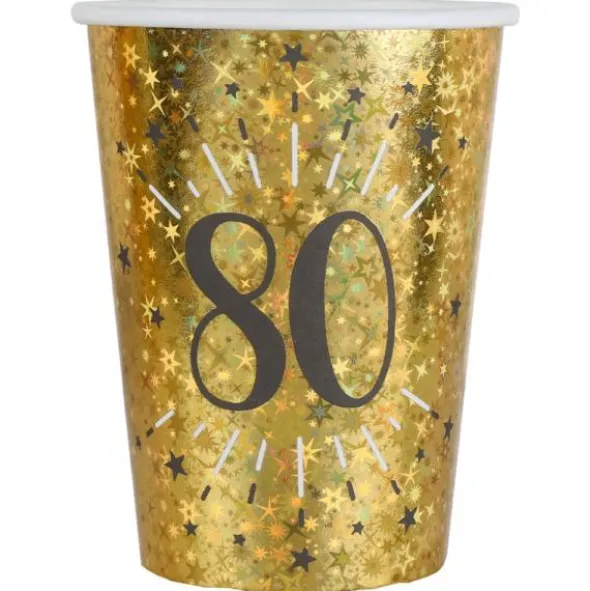 Pappmuggar 80 År Birthday Party Guld