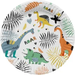 Papptallrikar Dino Roars
