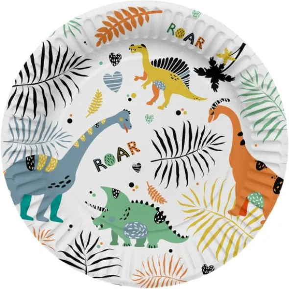 Papptallrikar Dino Roars