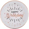 Papptallrikar Happy Birthday Party Roseguld