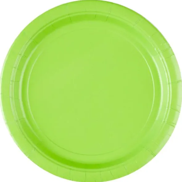 Papptallrikar Limegröna