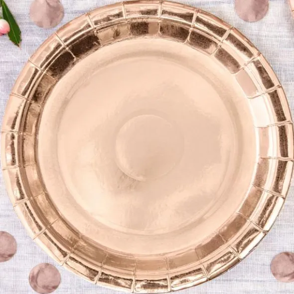Papptallrikar Roséguld