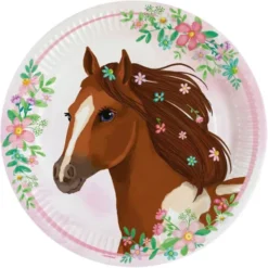 Papptallrikar Vackra Hästar