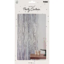 Party Draperi Iriserande Silver 200x100 cm