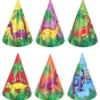 Partyhattar Dinosaurier 6-Pack