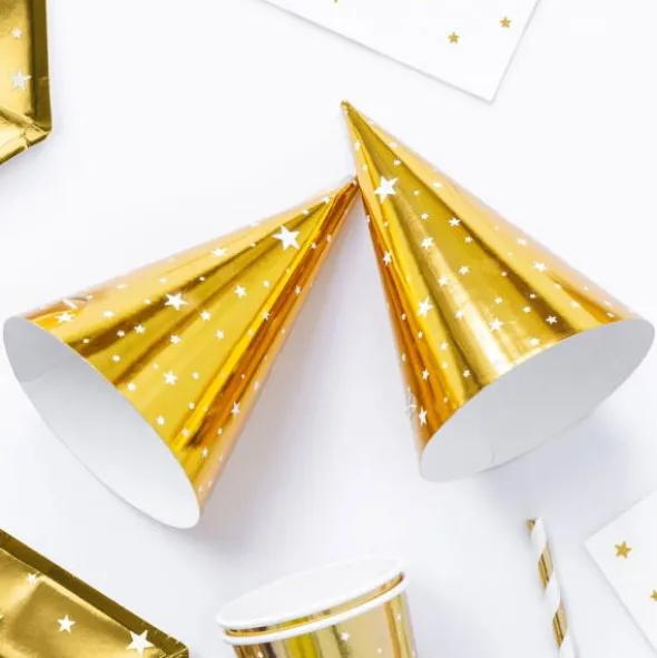 Partyhattar Guld