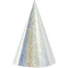 Partyhattar Holografiskt Silver