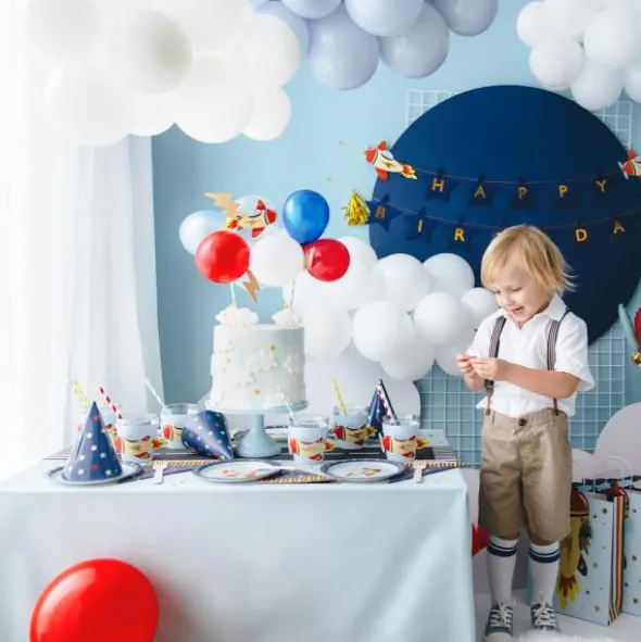 Partyhattar Stars Mörkblå
