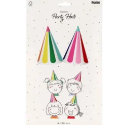 Partyhattar Stripetastic 6-pack