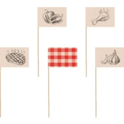 Partypicks med Grilltema 12-pack