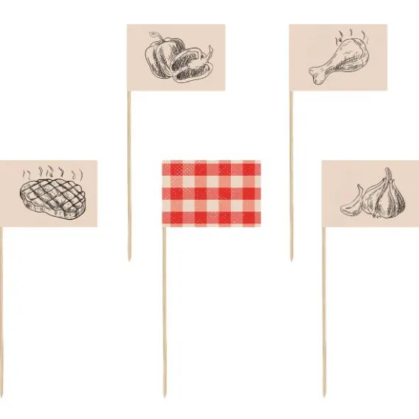 Partypicks med Grilltema 12-pack
