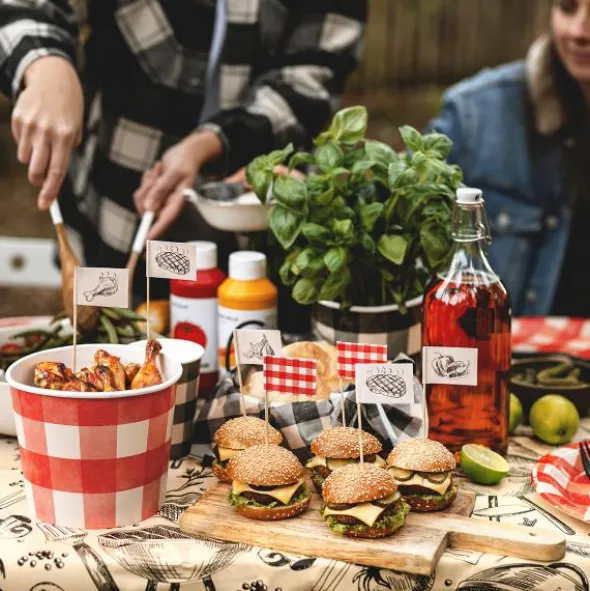 Partypicks med Grilltema 12-pack