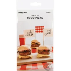 Partypicks med Grilltema 12-pack