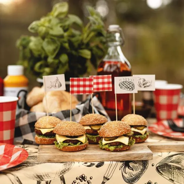Partypicks med Grilltema 12-pack