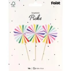 Partypicks Stripetastic 10-pack