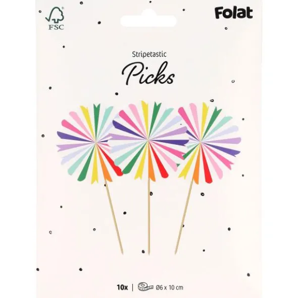 Partypicks Stripetastic 10-pack