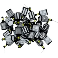 Party Popper Svart/Vit/Guld 30-Pack