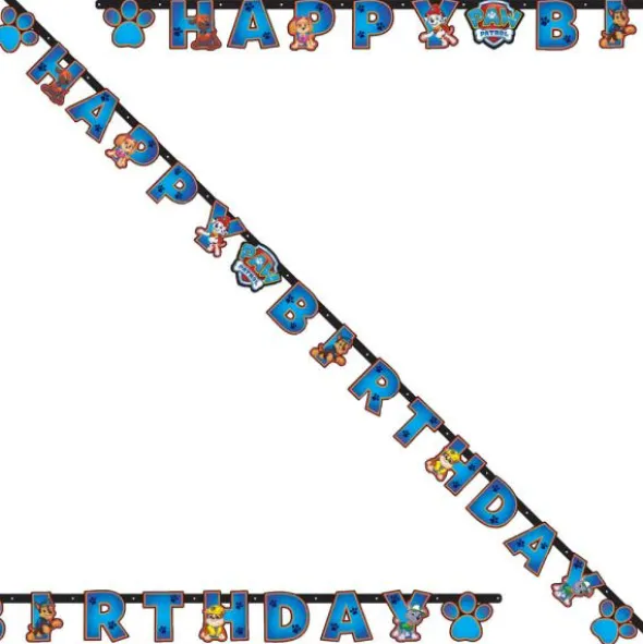 Paw Patrol Happy Birthday Banderoll