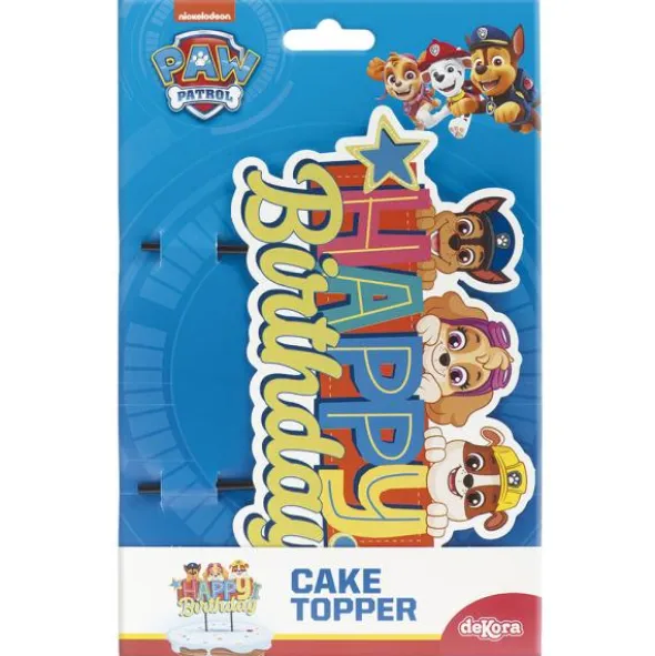 Paw Patrol Happy Birthday Tårtdekoration