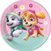 Paw Patrol Skye & Everest Papptallrikar