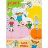 Pippi Cake Toppers 4-pack