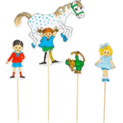 Pippi Cake Toppers 4-pack
