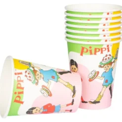 Pippi Engångsmuggar 8-pack