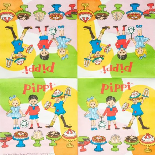 Pippi Engångsservetter 16-pack