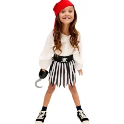 Piratdräkt Kjol och Bandana Barn