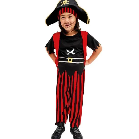 Pirate Boy Maskeraddräkt Barn 96-116 cm (3-6 år (96-116 cm))
