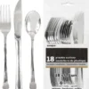 Plastbestick Set Silver