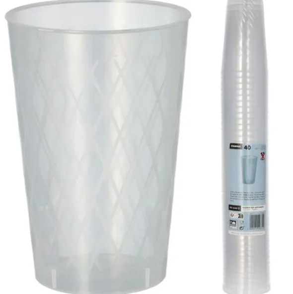 Plast Ciderglas Återanvändbara 25cl 40-pack