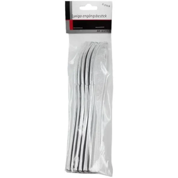 Plastknivar Silver